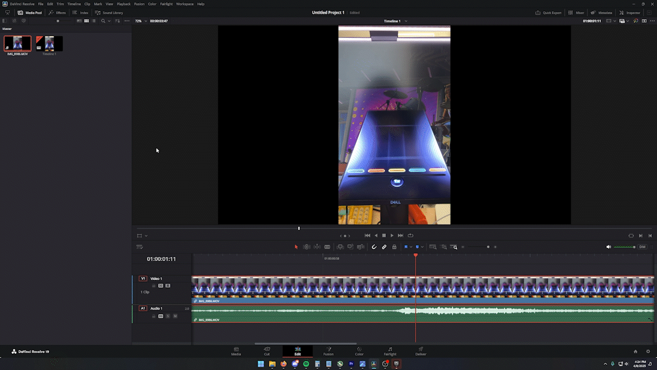 Count the frames until the notes are on the strikeline!