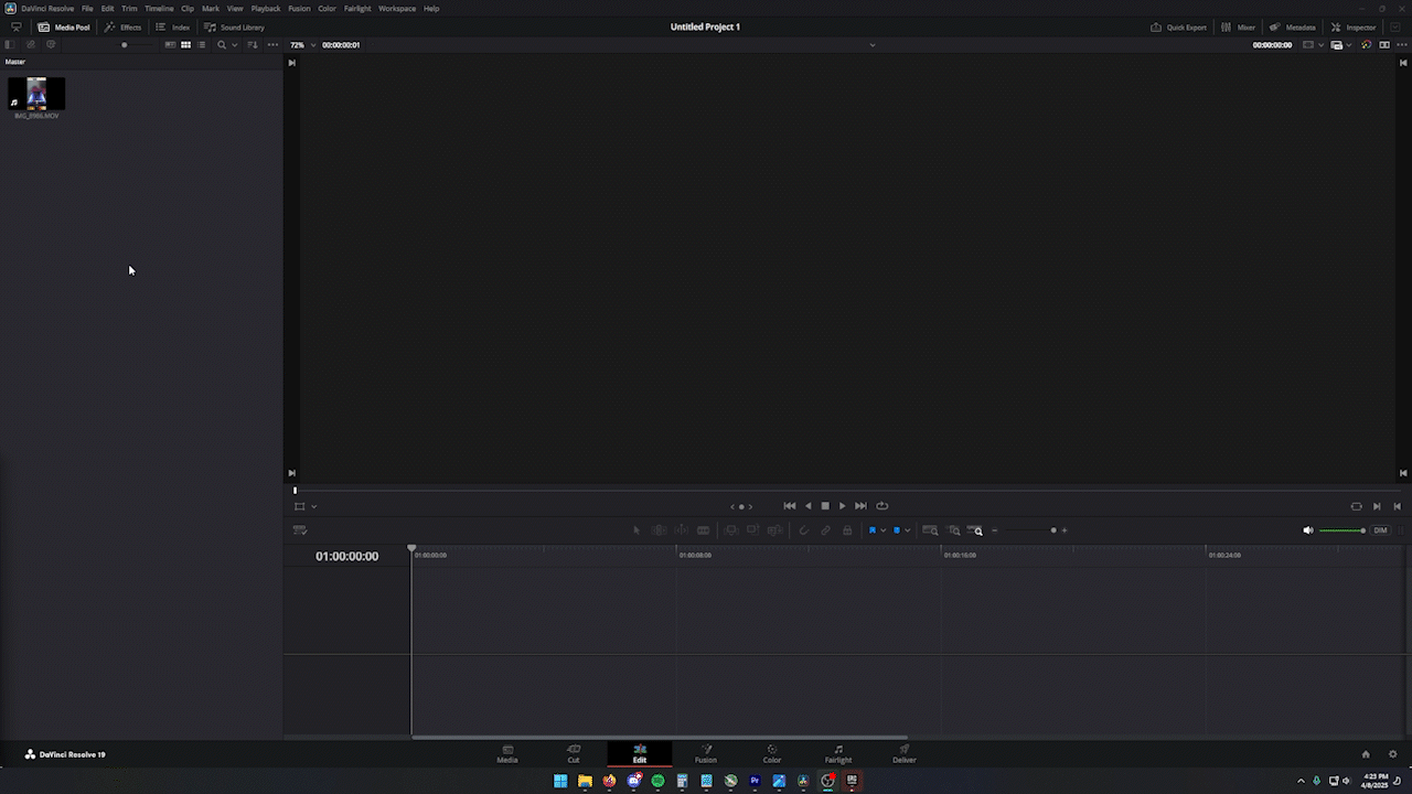 The green bar is the audio!