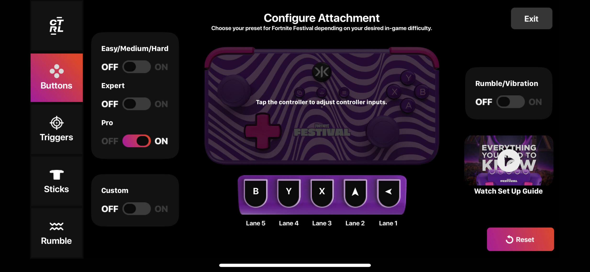 Fret Mode and Configuration
