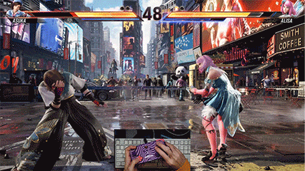 Playing Tekken 8 with the NEO S